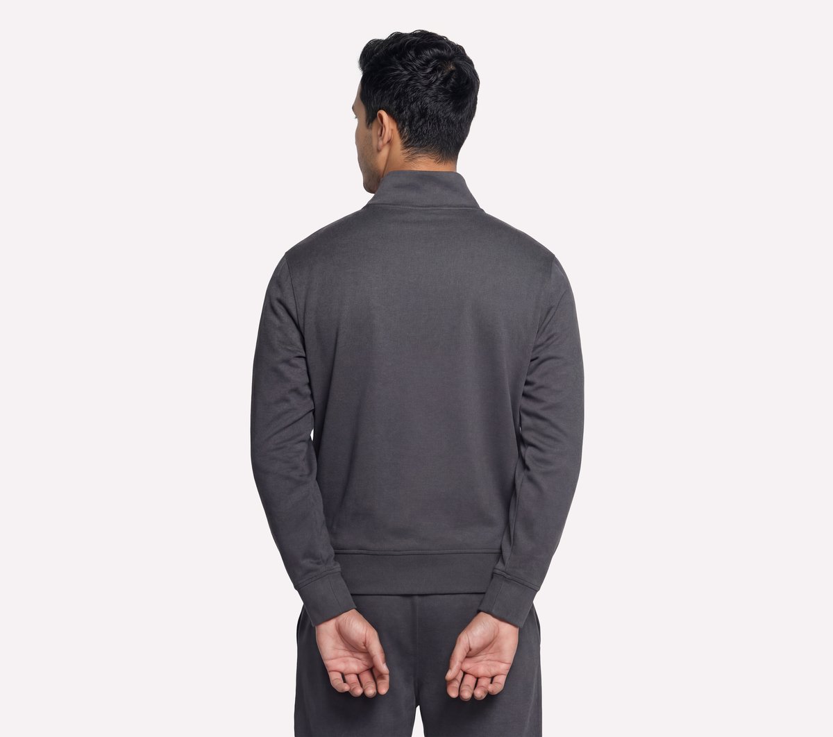 Weekend Easy 1/4 Zip — BLACK / CHARCOAL