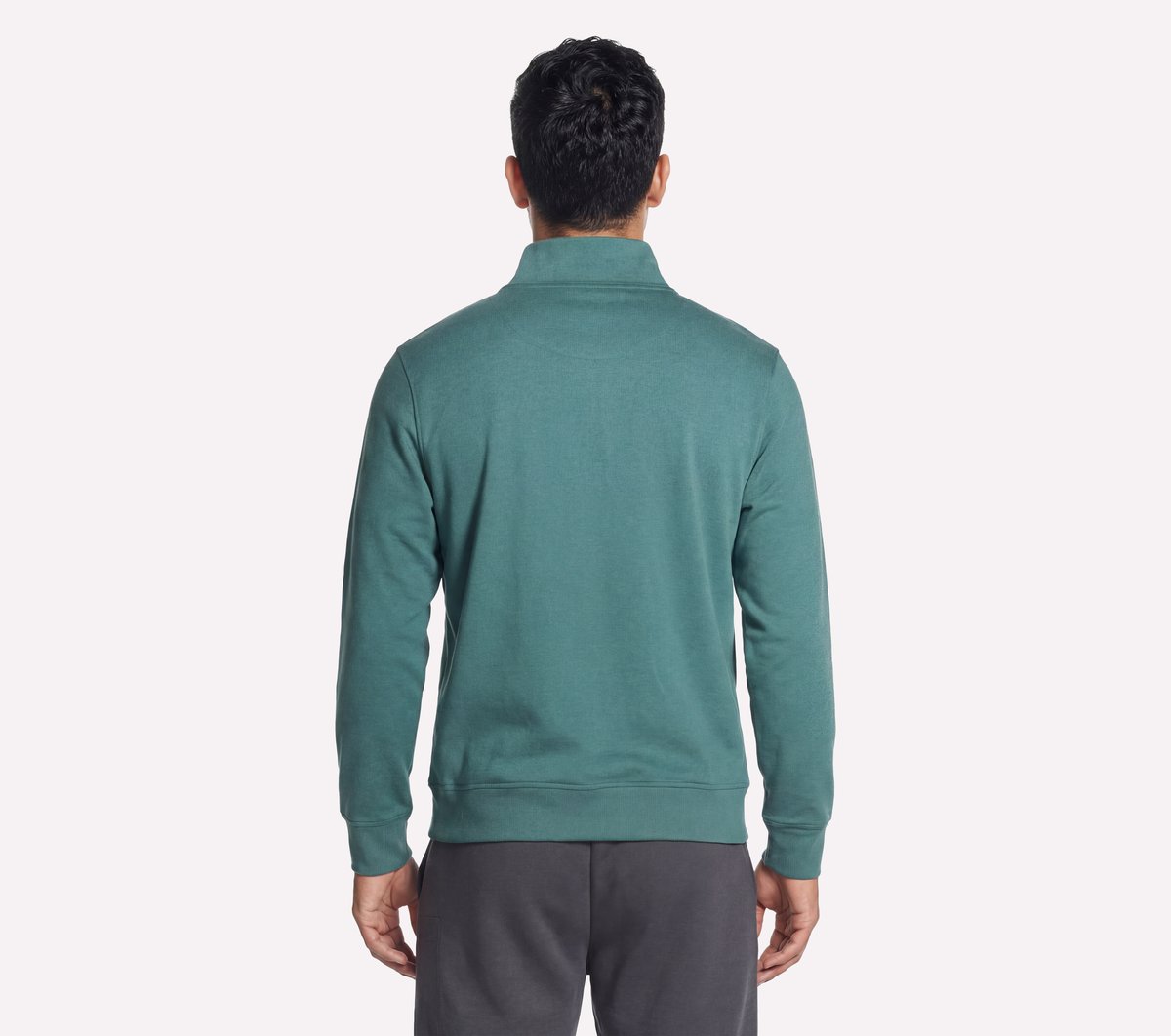 Weekend Easy 1/4 Zip — STONE / OLIVE