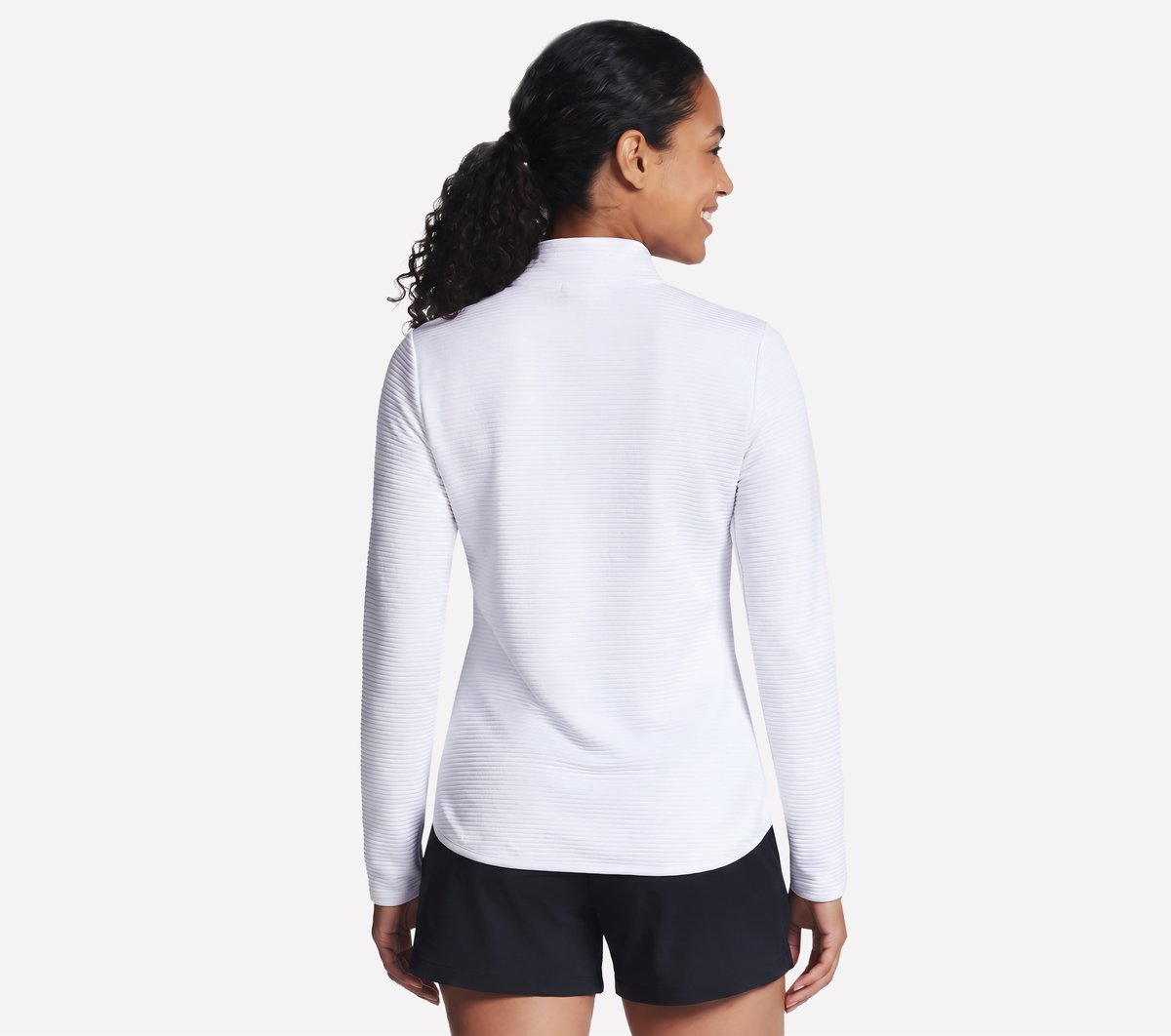 Soft Knit Ottoman 1/4 Zip — WHITE