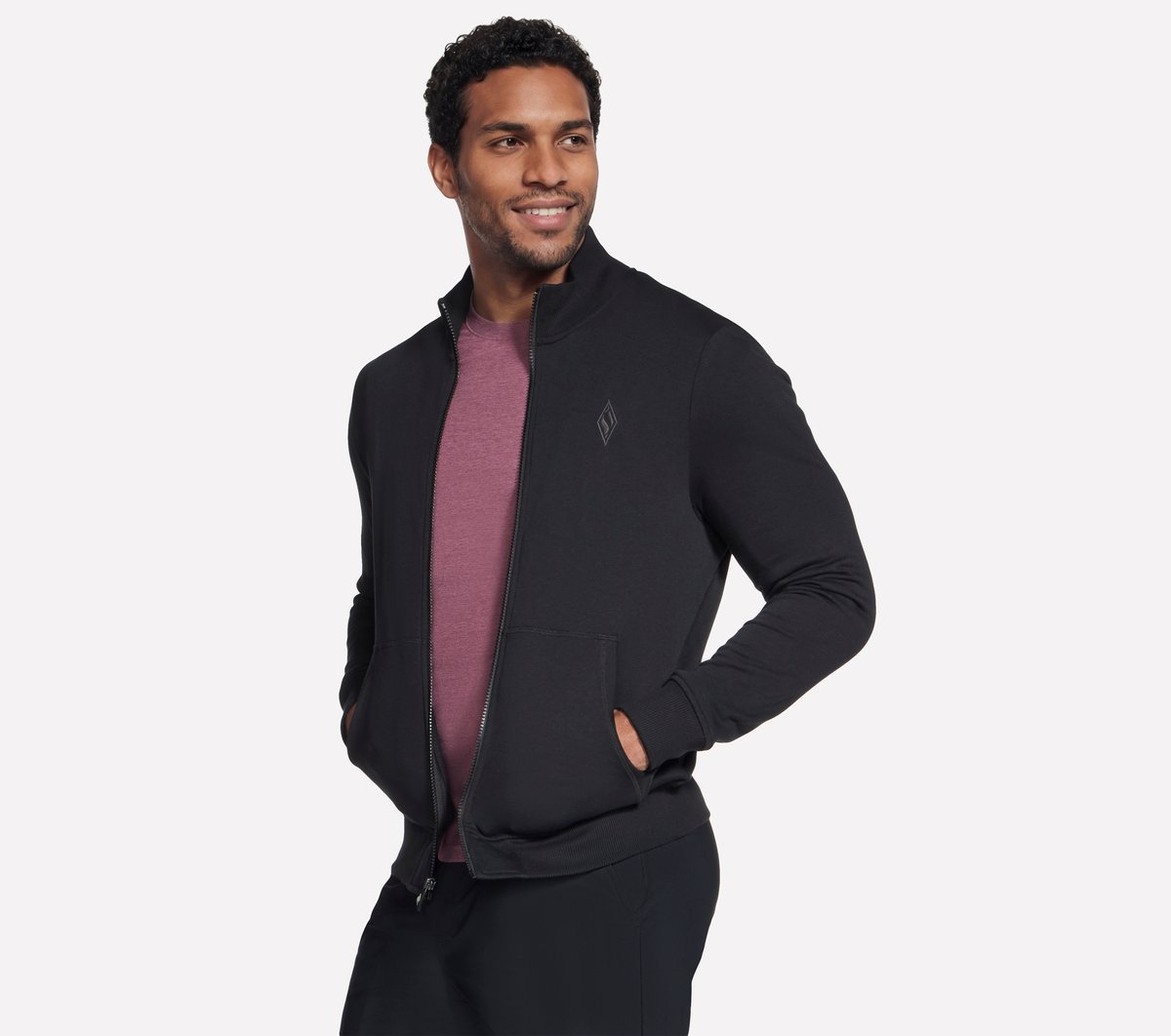 The Hoodless Hoodie GO WALK Everywhere Jacket — BLACK