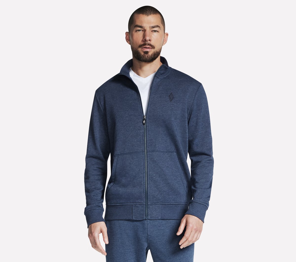 Skechers The Hoodless sudadera GO WALK Everywhere chaqueta en Navy, talla 2XL