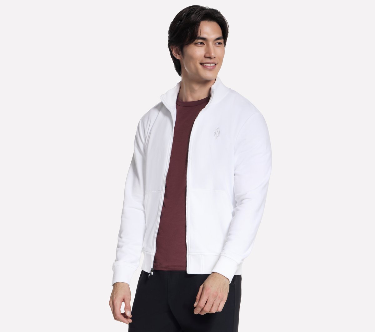 The Hoodless Hoodie GO WALK Everywhere Jacket — WHITE