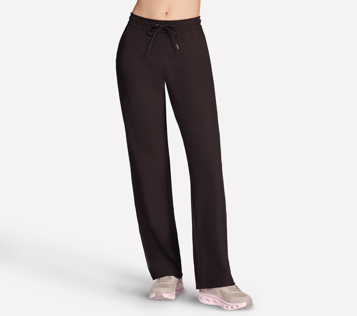 Skechers GO LUXE Rib Pant en Chocolate/Negro, talla 2XL