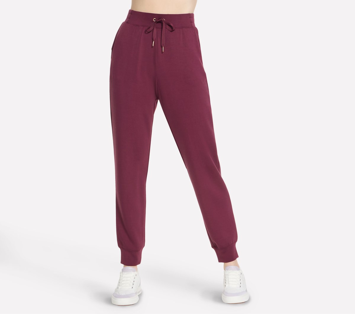 Skechers Cozy Luxe Jogger en Borgoña/Rosa, talla 2XL