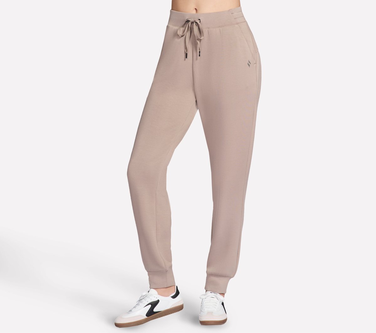 Skechers SKECHLUXE Elevate Jogger en Taupe/Marrón, talla Grande