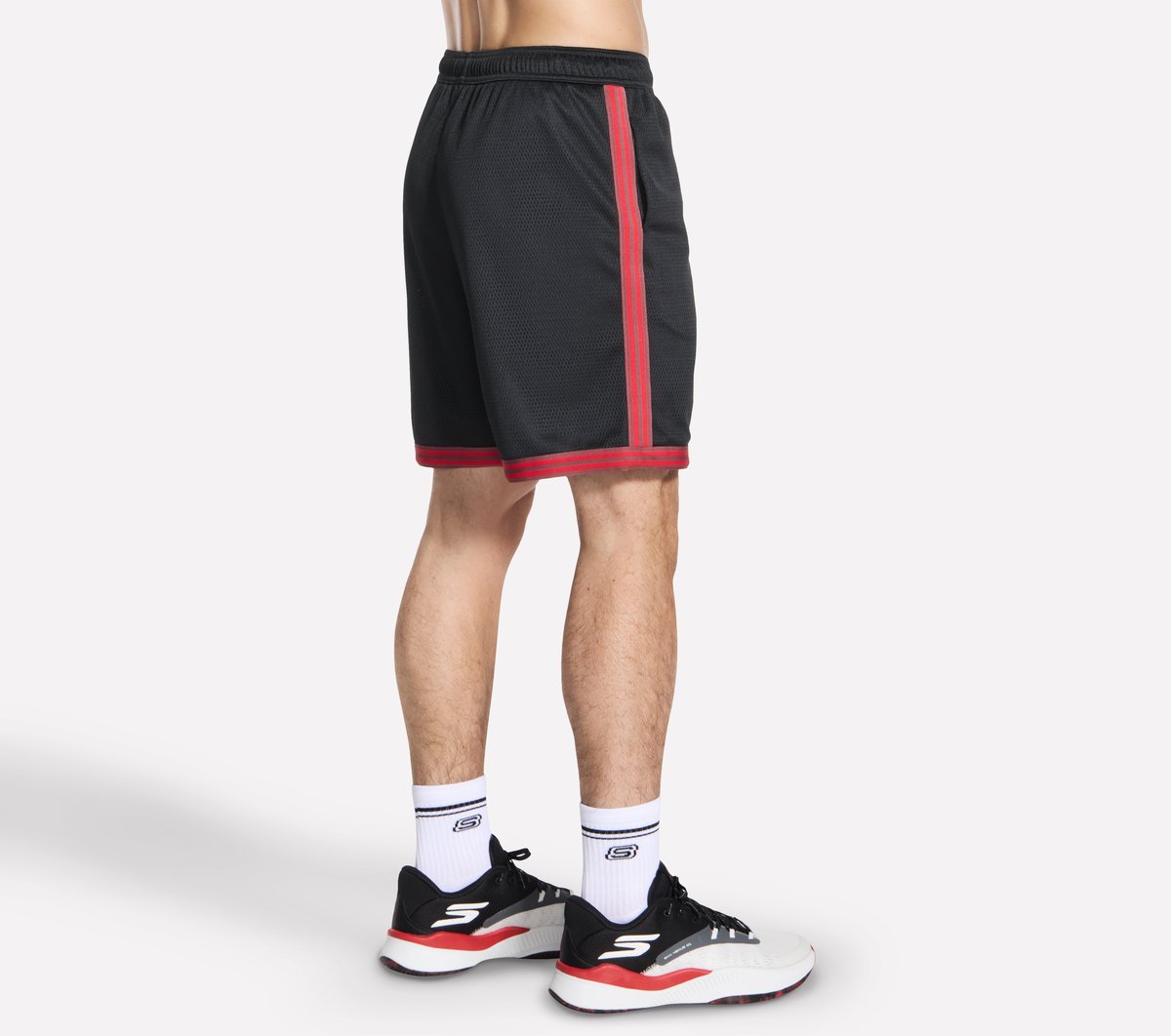 Street Basketball 8 Inch Short — BLACK