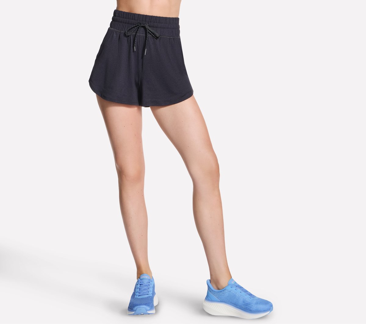 Skechers SKECHDREAM 3 Inch pantalones cortos en Negro/Marengo, talla Grande