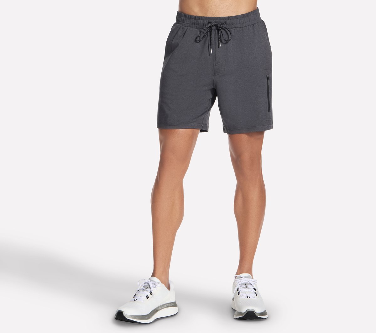 Skechers Weekend 7 Inch pantalones cortos en Negro/Marengo, talla Grande