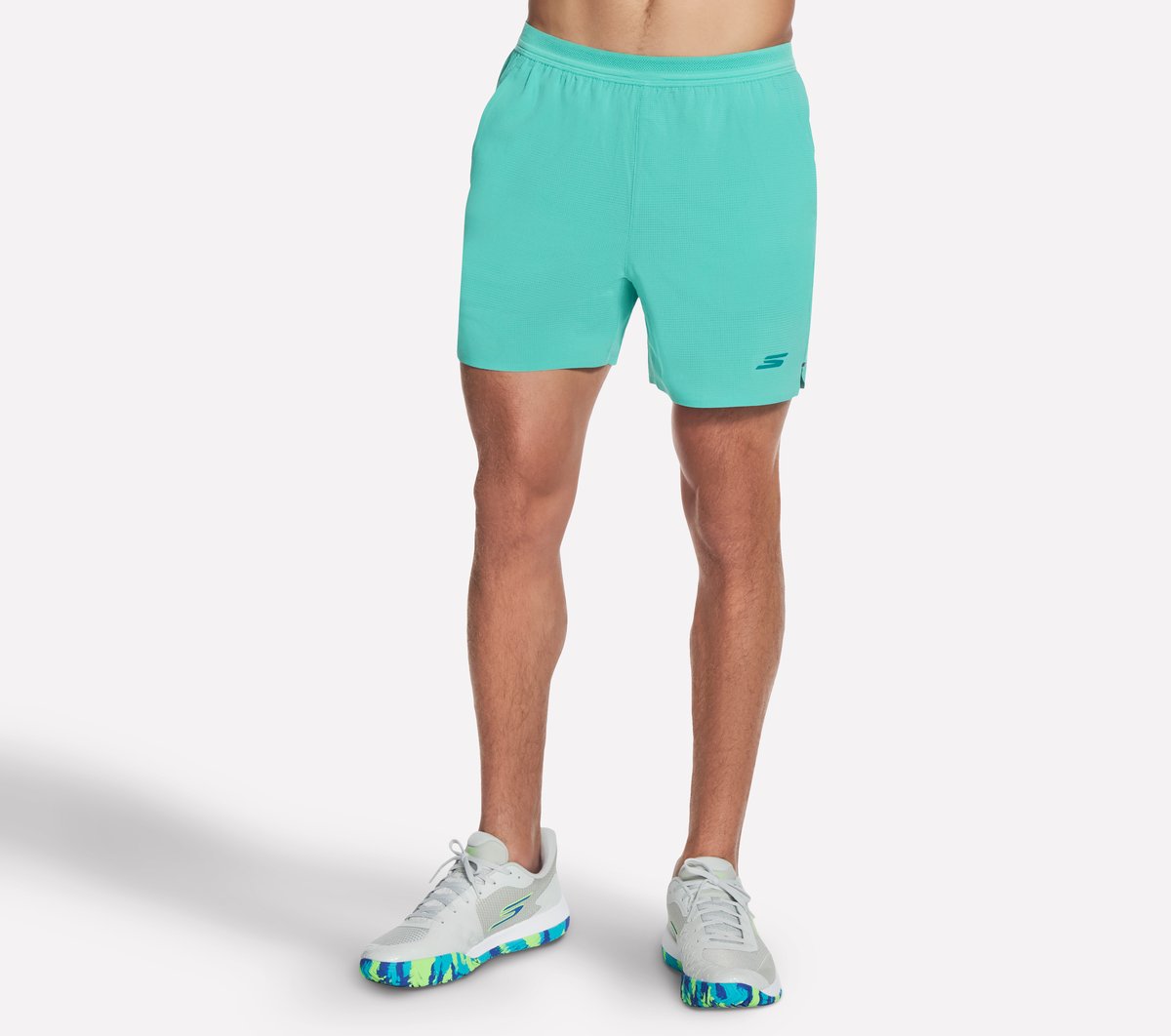 Volley 5 Inch Short — TURQUOISE / PINK