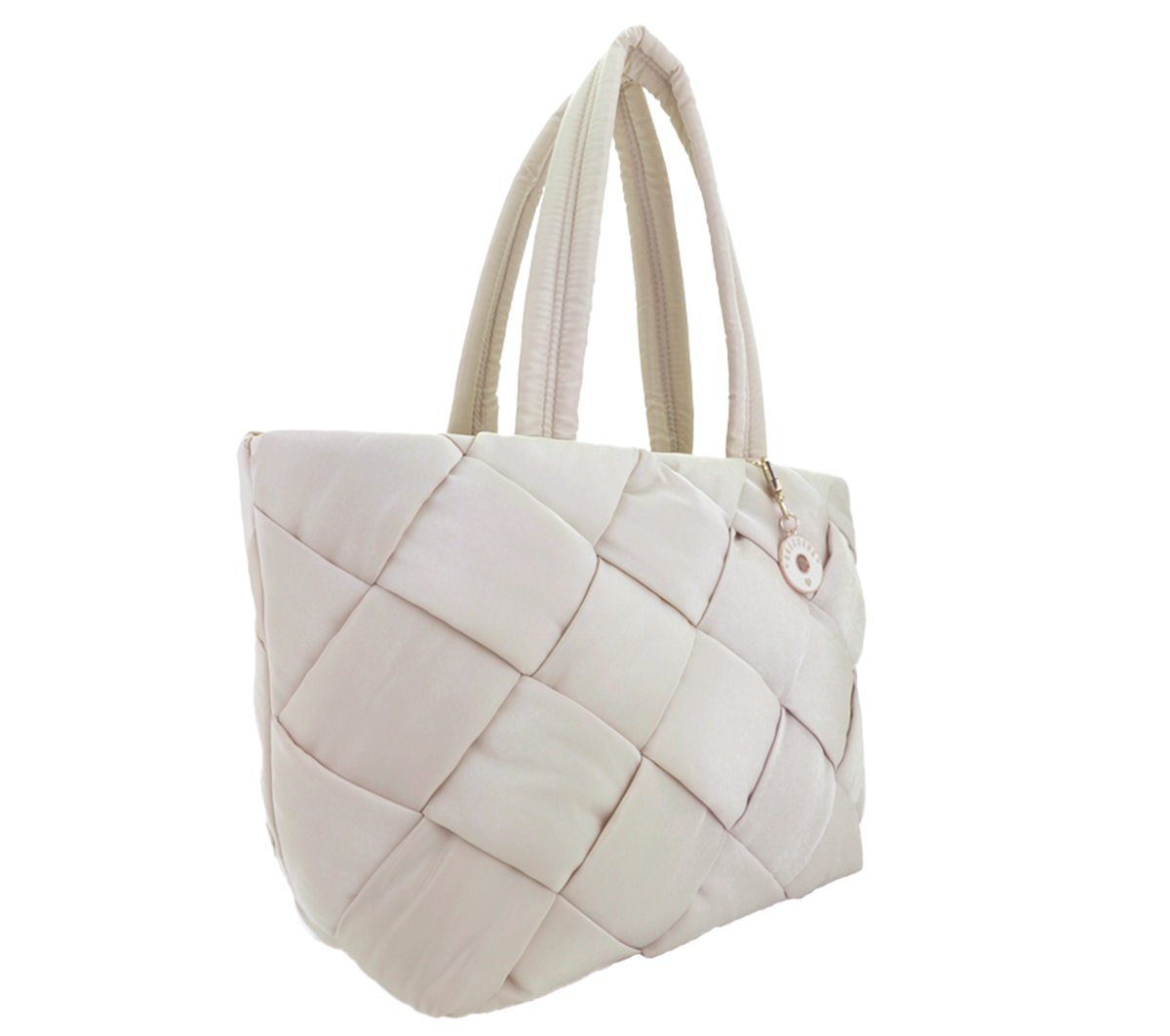 Woven Tote Bag — BEIGE