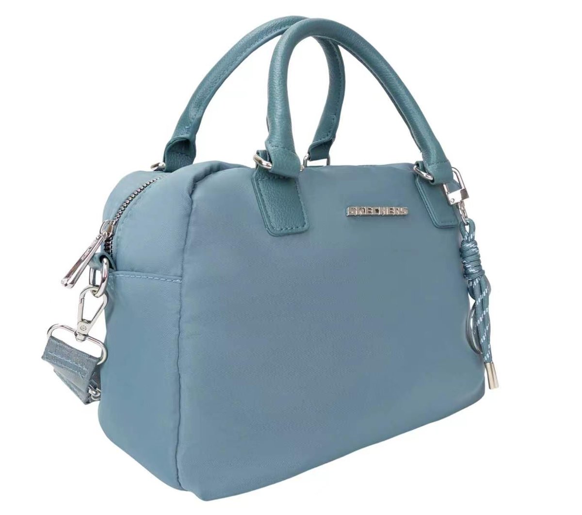 Shoulder Bag with Bungee Keychain