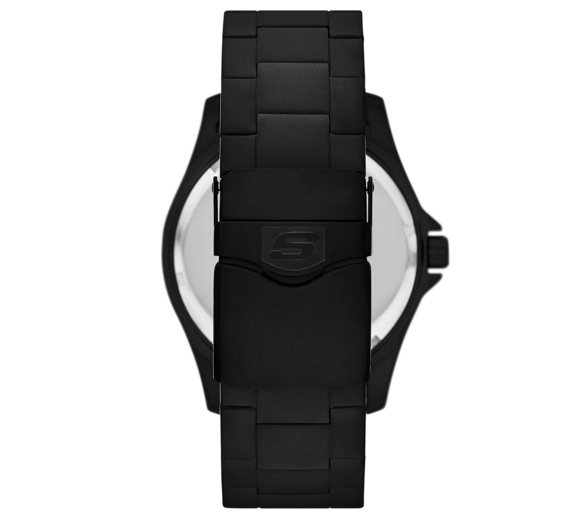 Stainless Steel Watch — BLACK