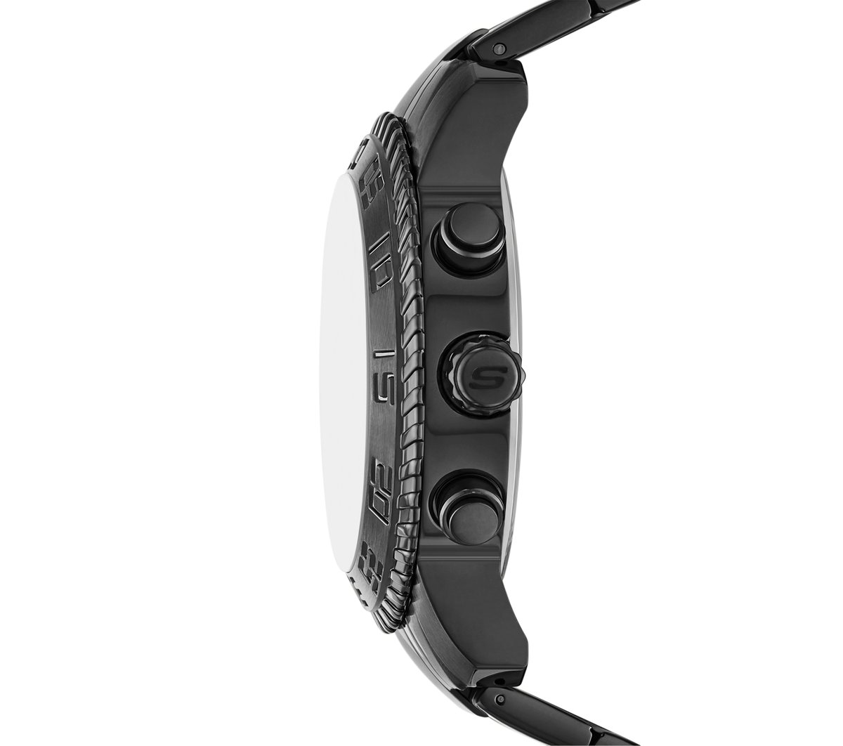 Stainless Steel Chronograph Watch — GUNMETAL
