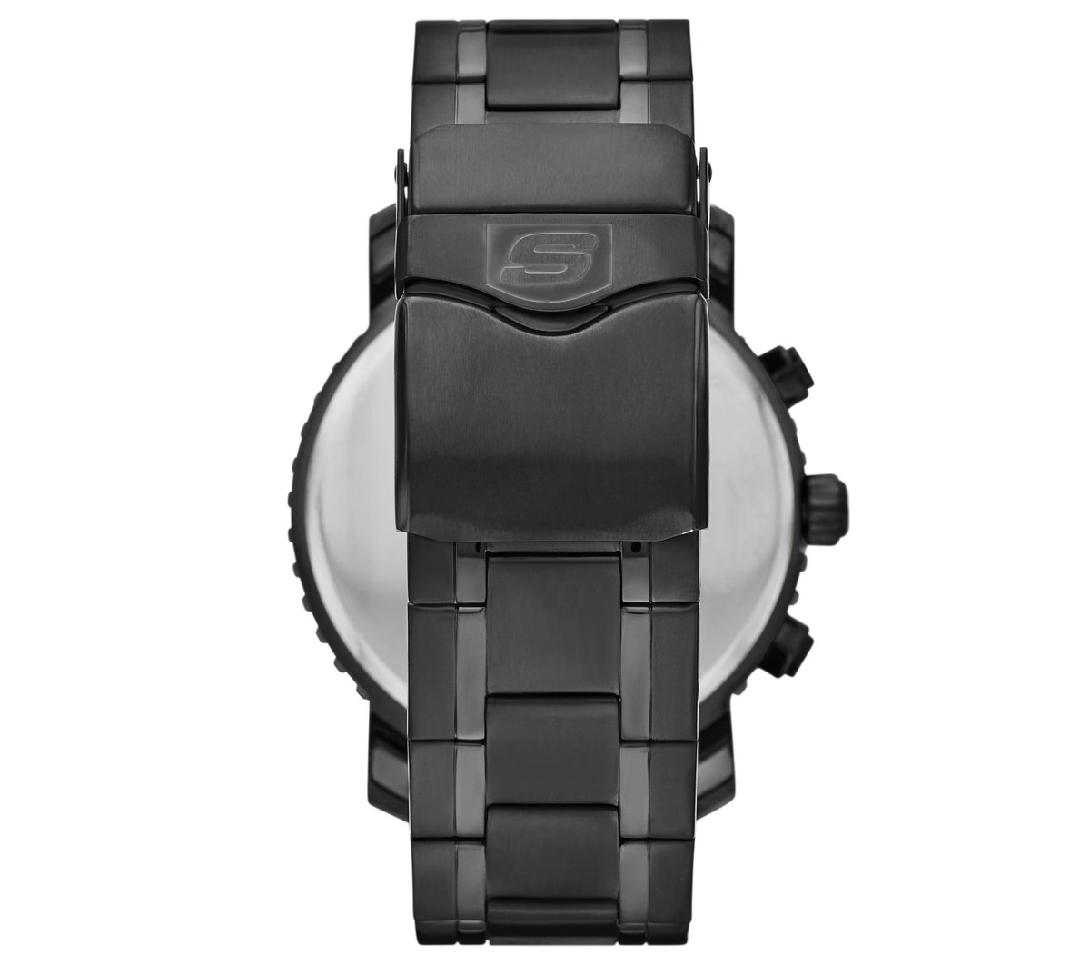 Stainless Steel Chronograph Watch — GUNMETAL