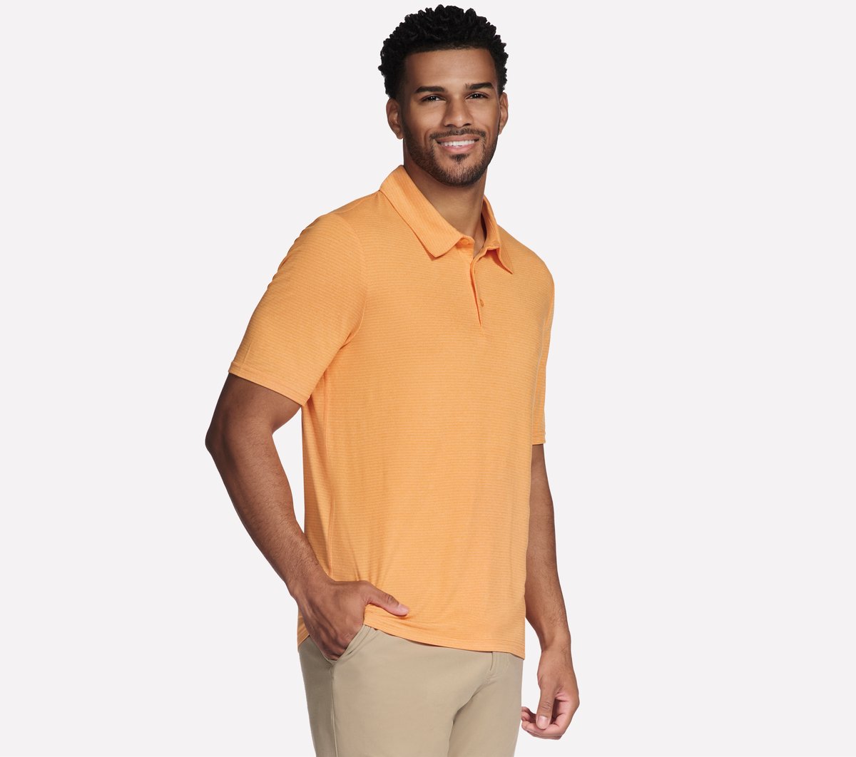 GO GOLF GO DRI All Day Stripe Polo