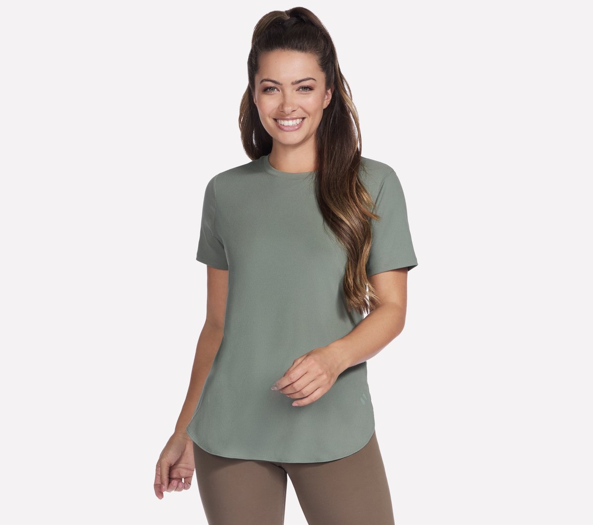 GO WALK Luxe Rib Tunic Tee