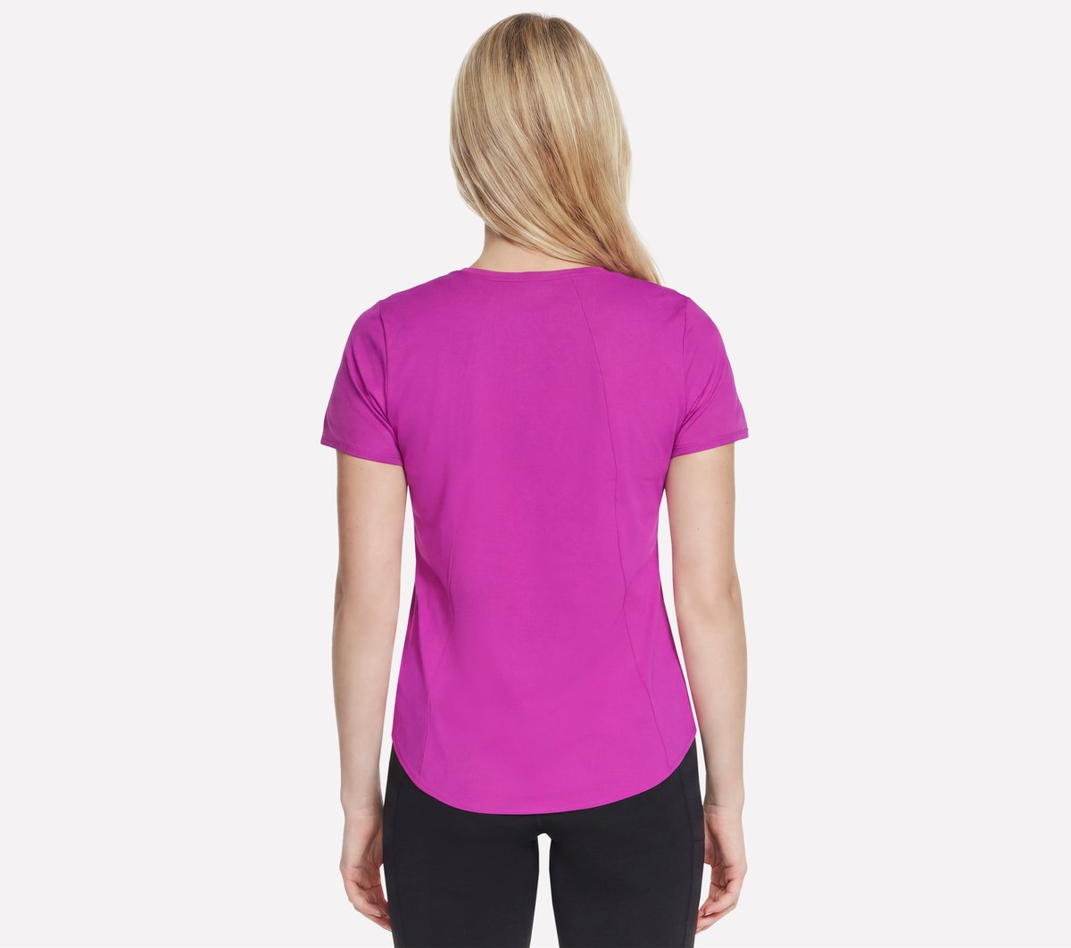 Stride Performance Tee — SILVER / PURPLE