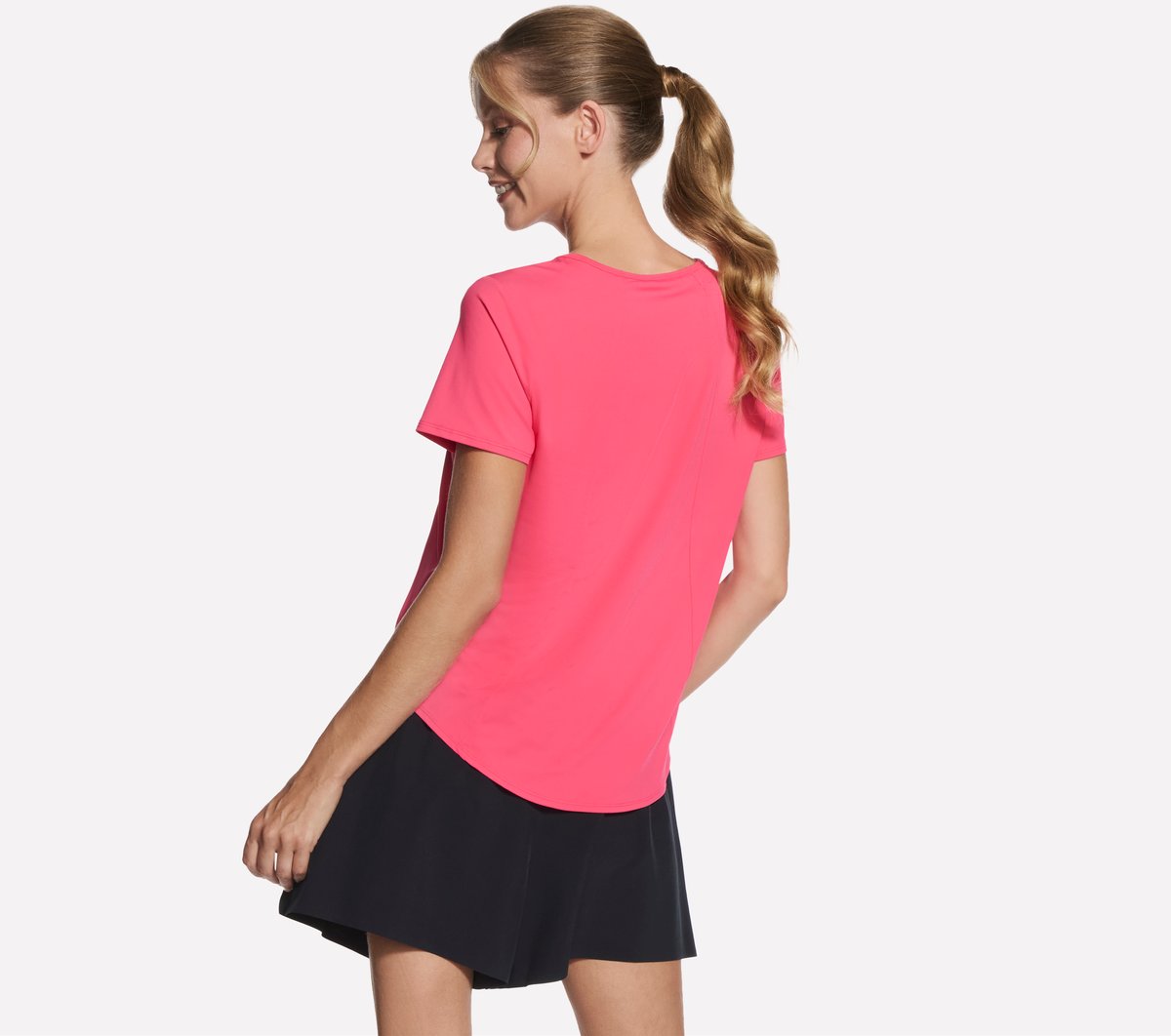 Stride Performance Tee — TAUPE / CORAL