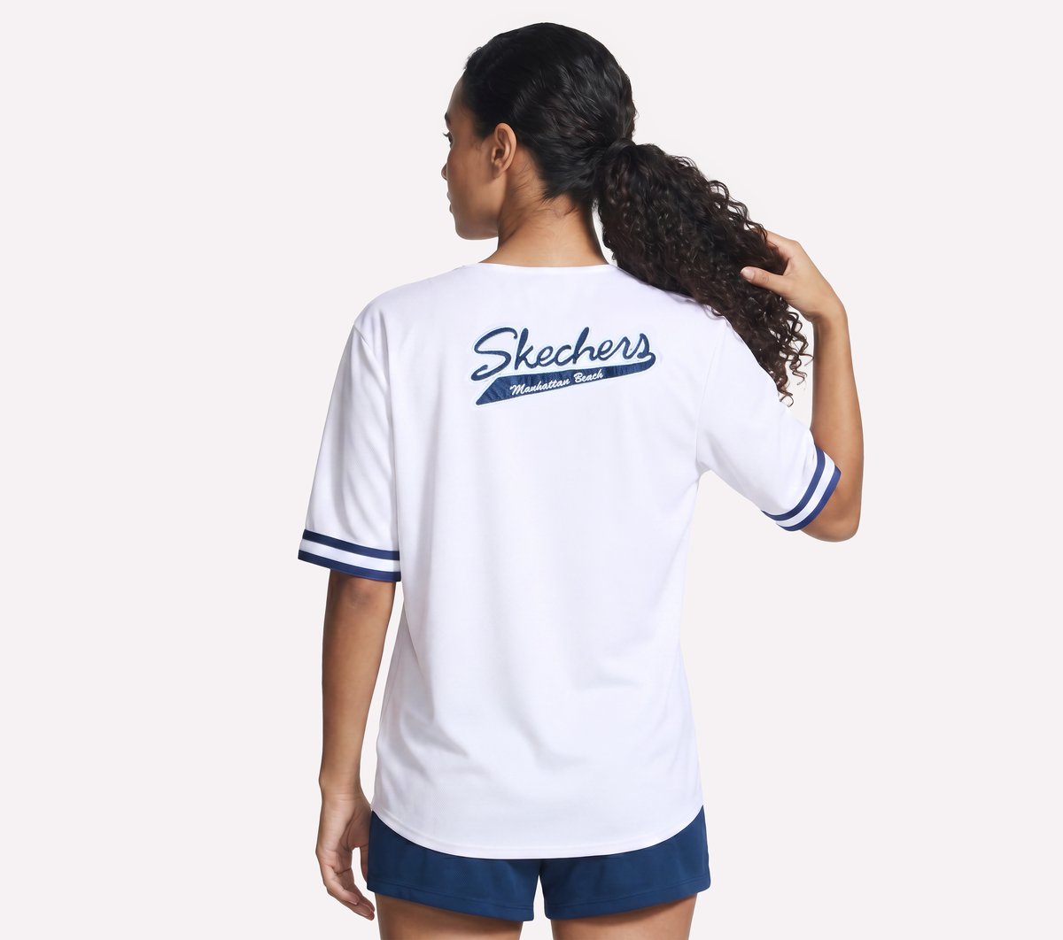 Street Baseball Jersey — WHITE