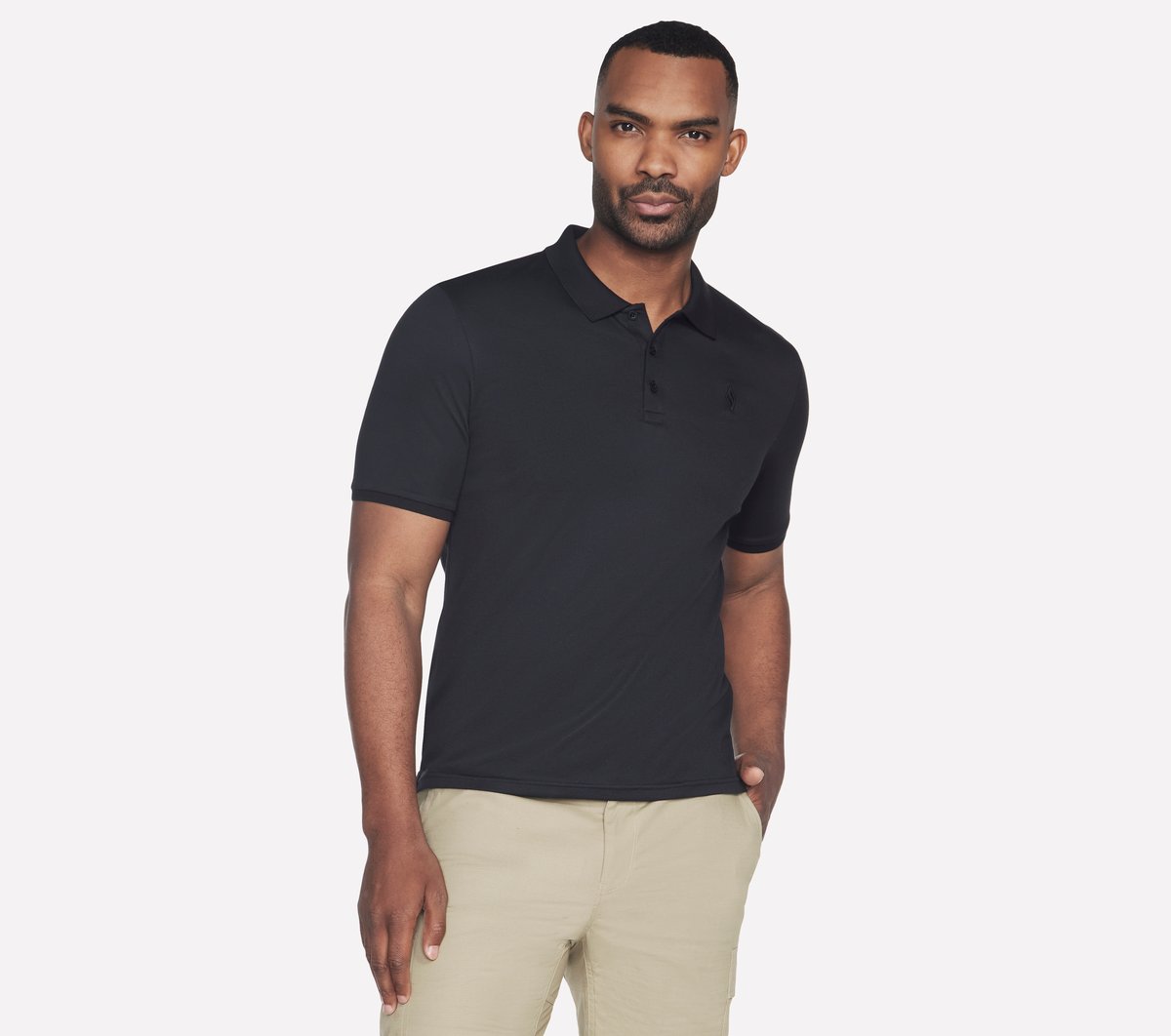 Skechers Off Duty Polo en Negro, talla 2XL