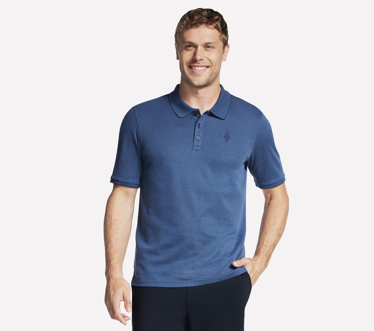 Skechers Off Duty Polo en Navy, talla 3XL