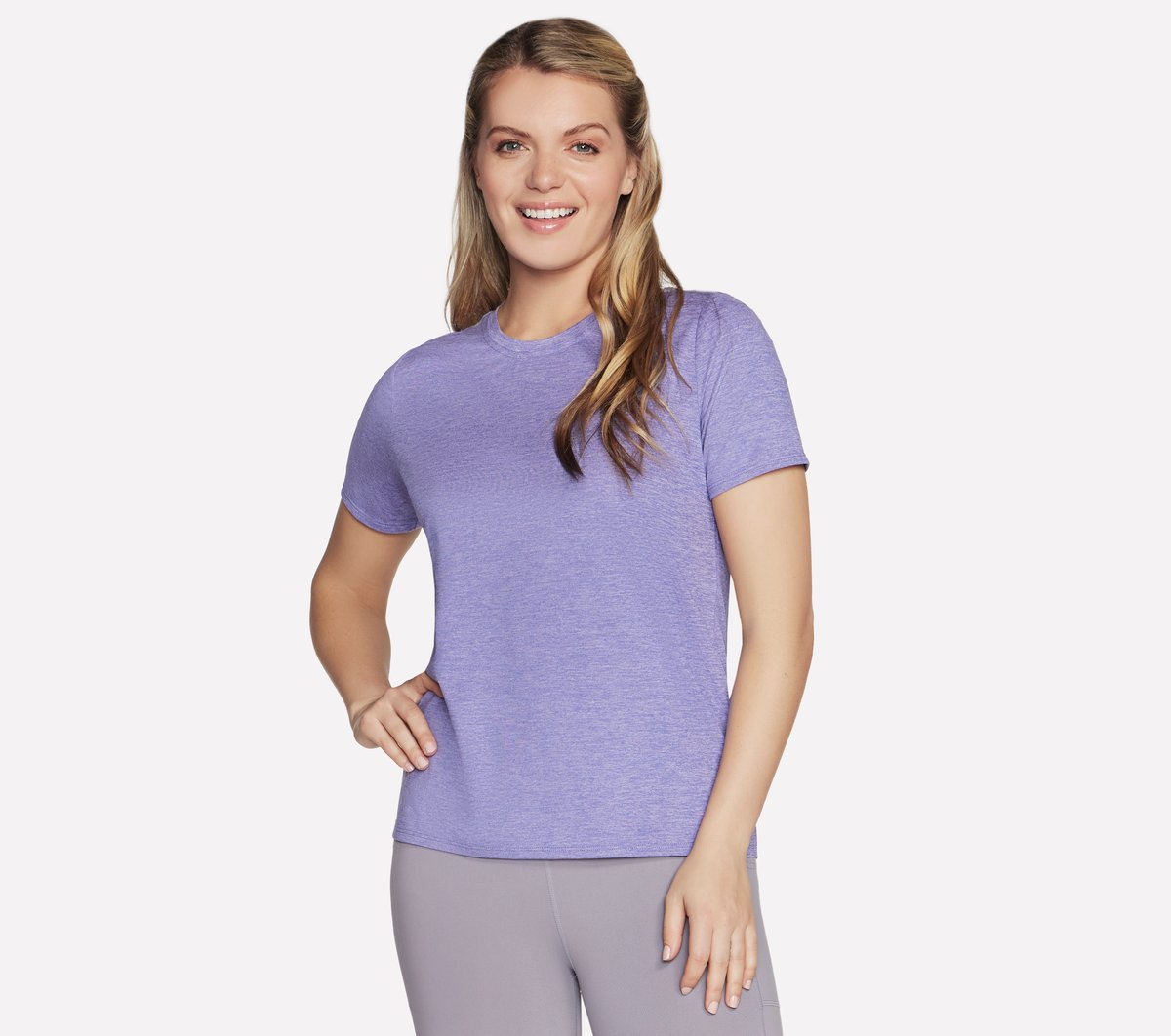 Skechers Go Dri Swift T-Shirt In Violett/Lt. Blau, GrößE Xs-image