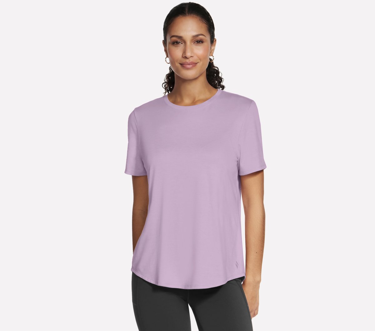 Skechers GO DRI Swift camiseta en Blanco/Azul, talla Grande