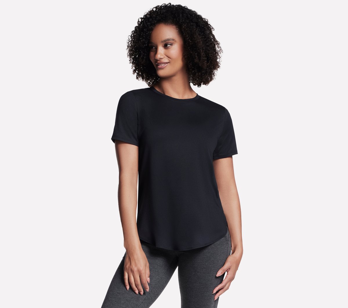 Skechers GO DRI Swift Tunic camiseta en Negro, talla Grande