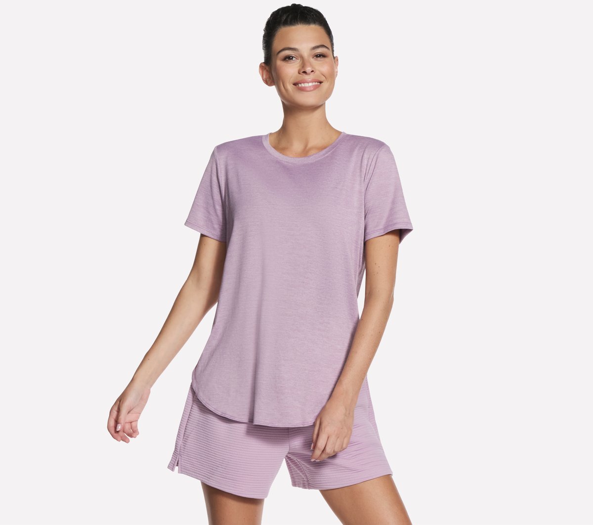 Skechers GO DRI Swift Tunic camiseta en Morado, talla 2XL