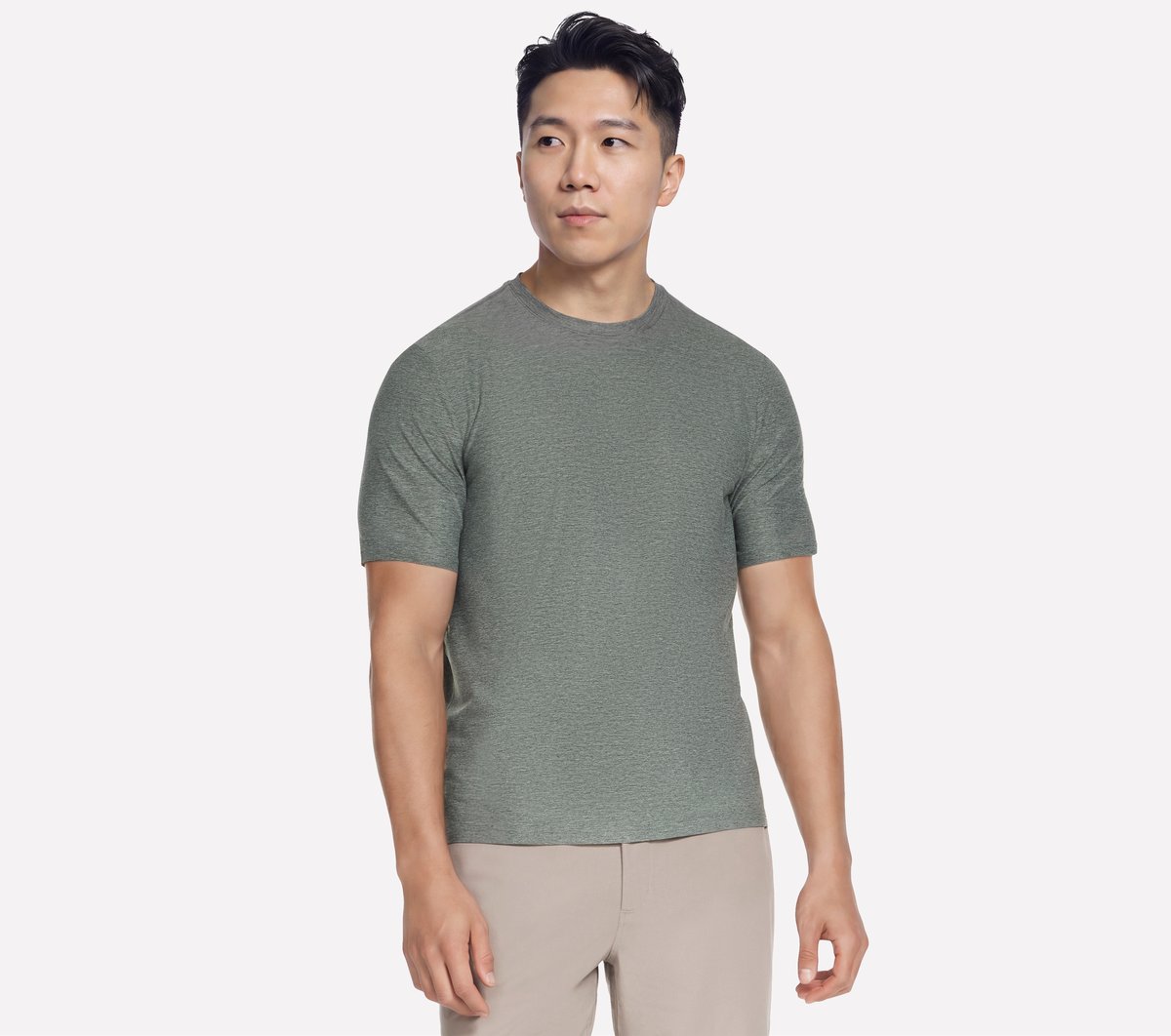 Skechers Men's GO DRI All Day T-Shirt | Size 3XL | Green/Black |