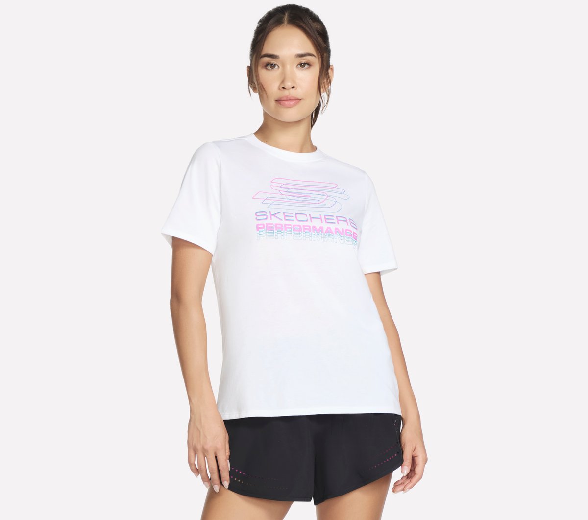 Skechers Velocity camiseta en Blanca, talla Pequeña