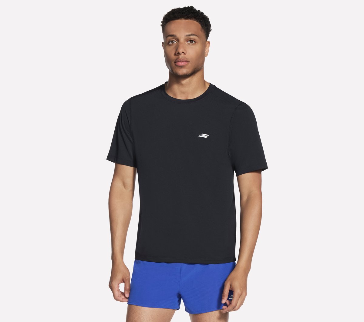 Skechers GO RUN Vapor camiseta en Negro, talla 2XL