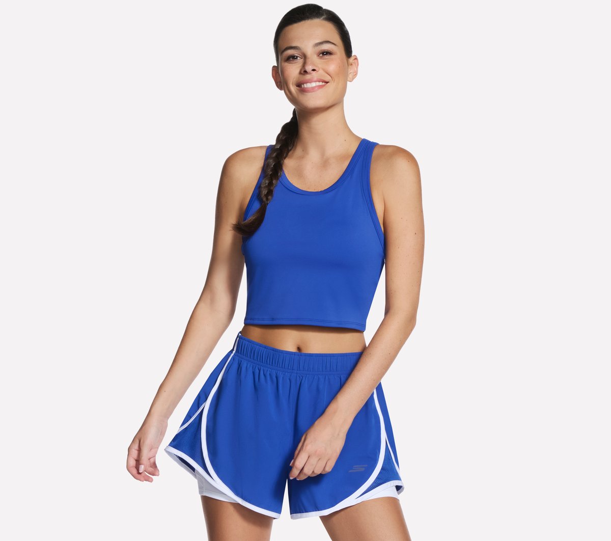 Skechers Ace Performance Tank en Azul/Oro, talla 2XL