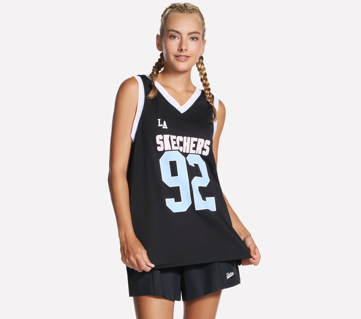 Skechers Street Sideline Jersey en Negro, talla Grande
