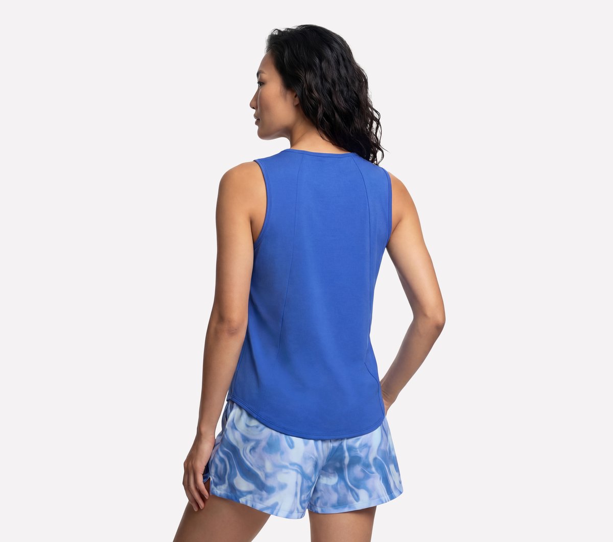 Stride Performance Tank — BLUE / GOLD