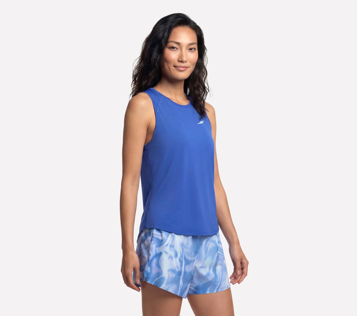 Stride Performance Tank — BLUE / GOLD