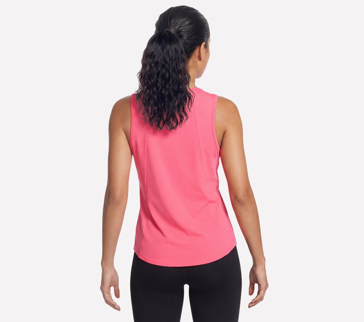 Stride Performance Tank — TAUPE / CORAL