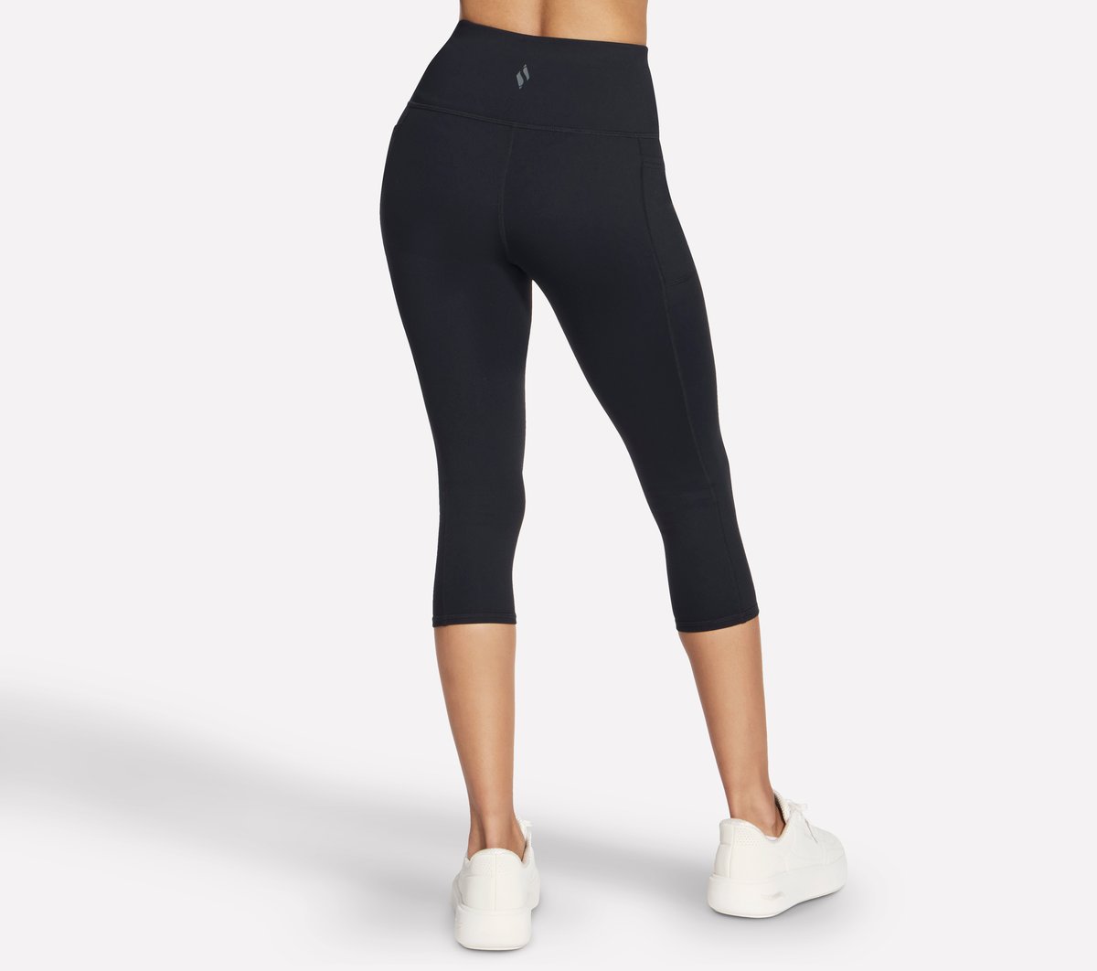 The GO WALK High Waisted Midcalf Legging — BLACK