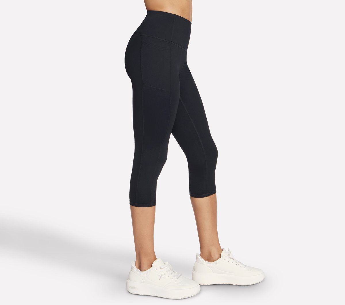 The GO WALK High Waisted Midcalf Legging — BLACK