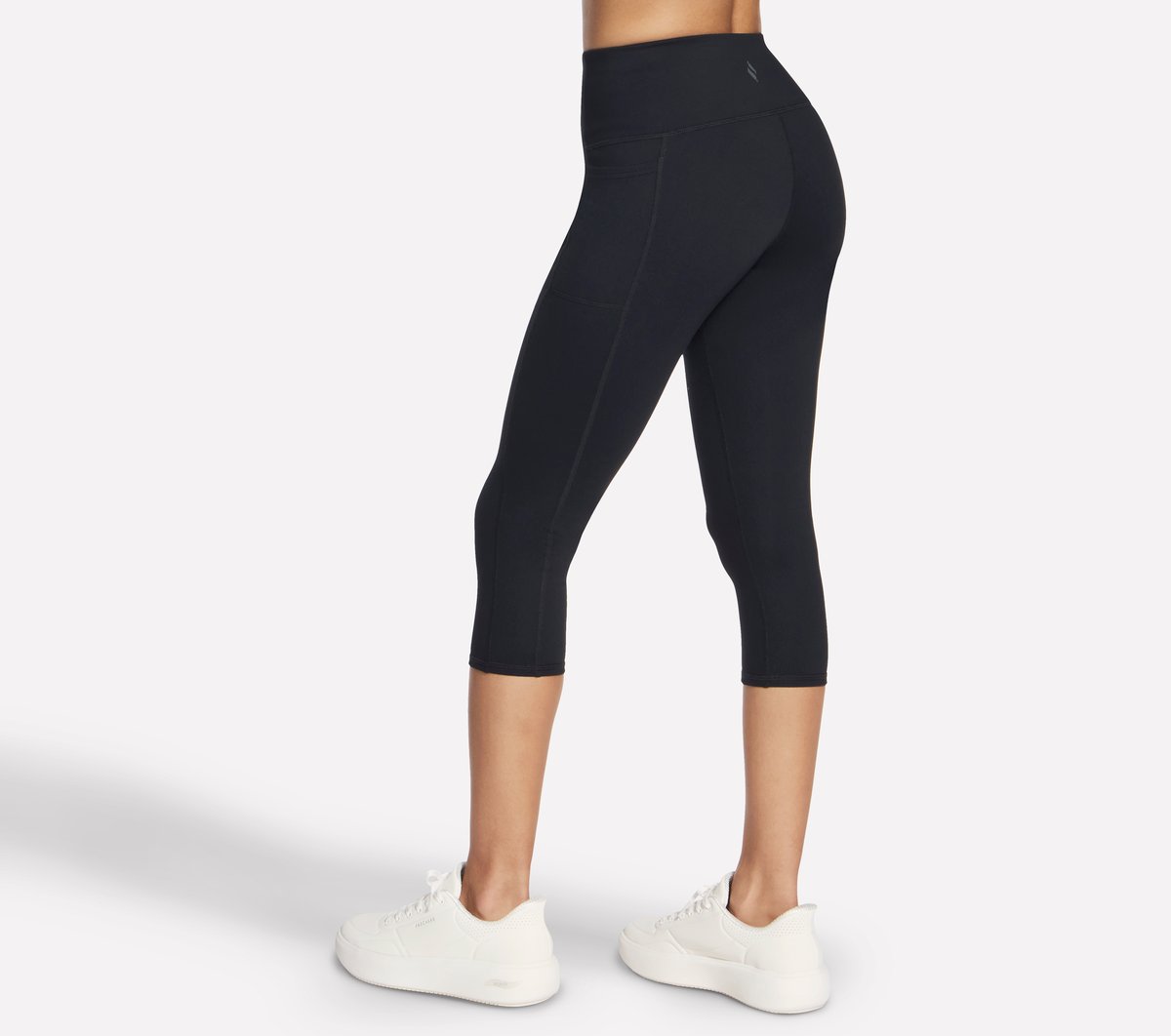 The GO WALK High Waisted Midcalf Legging — BLACK