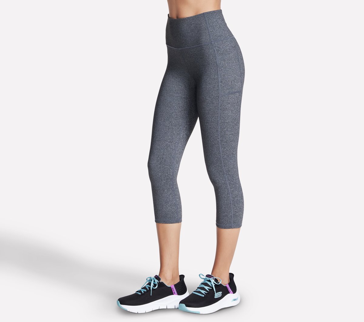 The GO WALK High Waisted Midcalf Legging — GRAY