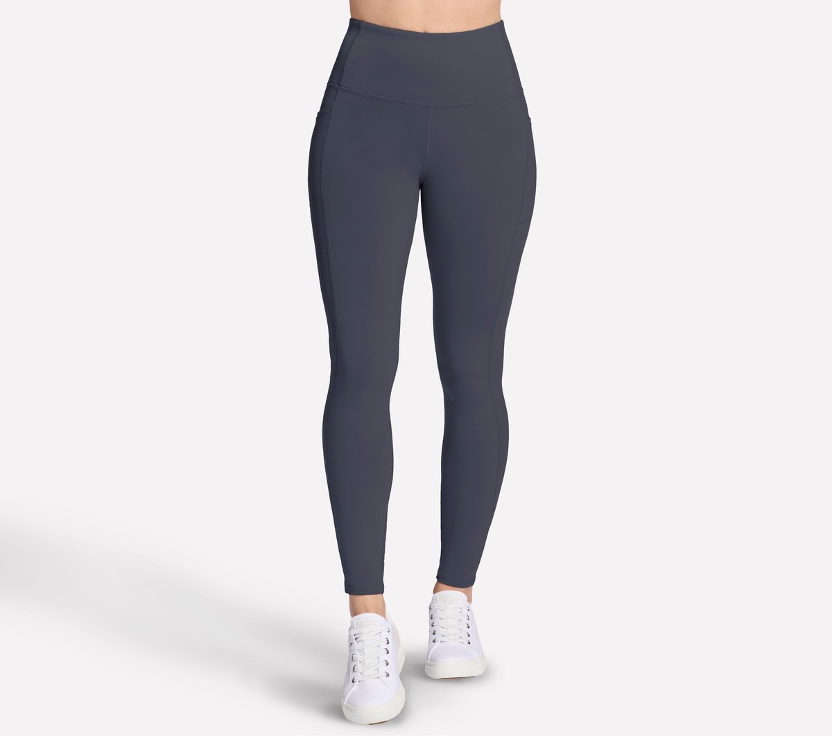 Skechers GO WALK High Waisted Legging en Negro/Marengo, talla Grande