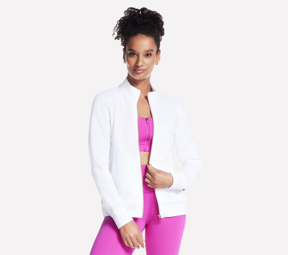 Skechers GO WALK Everywhere chaqueta en Blanca, talla 2XL