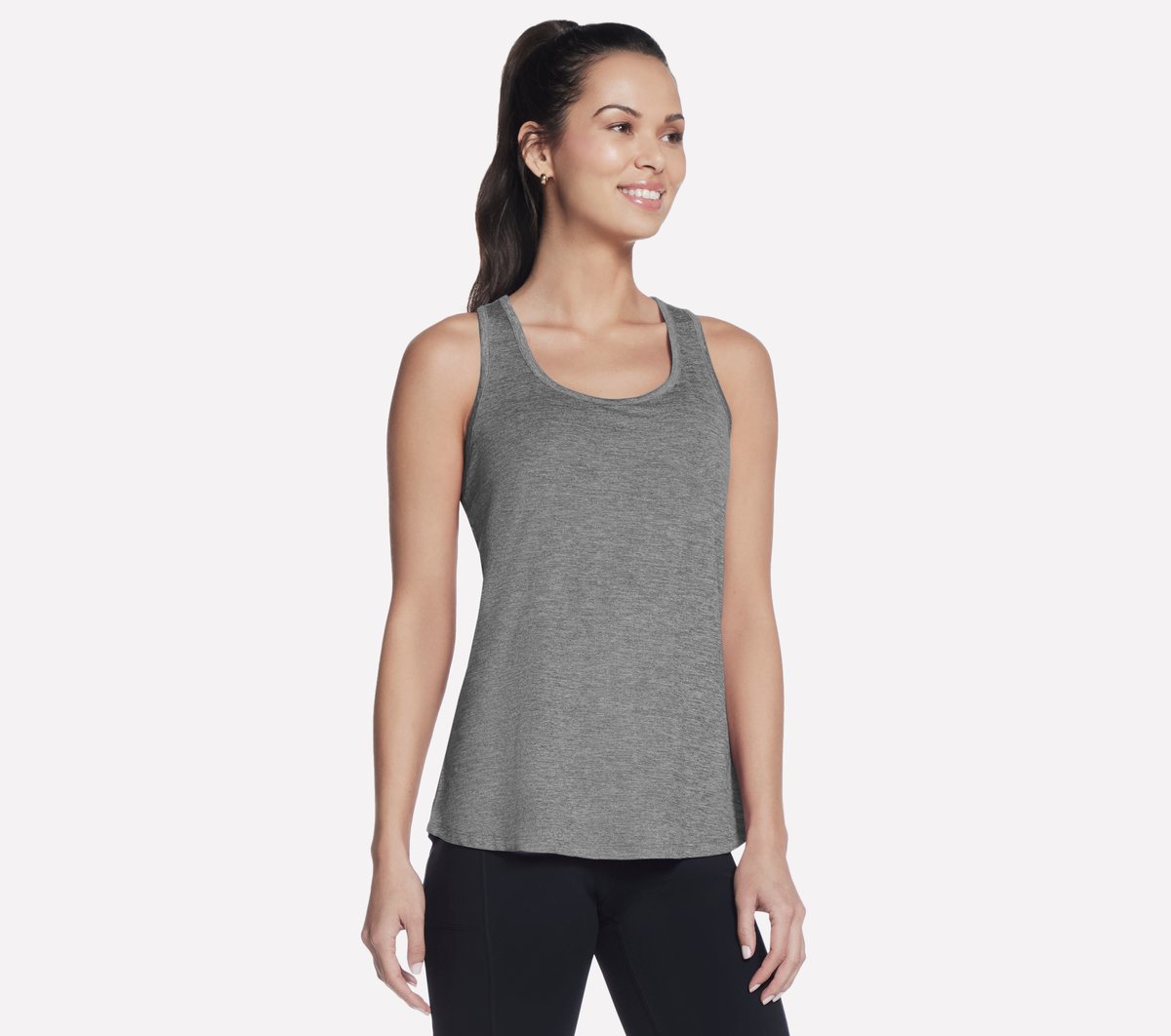 Skechers női GO DRI SWIFT Tunic Tank cm SZÜRKE, Méret Nagy-image-196311842313