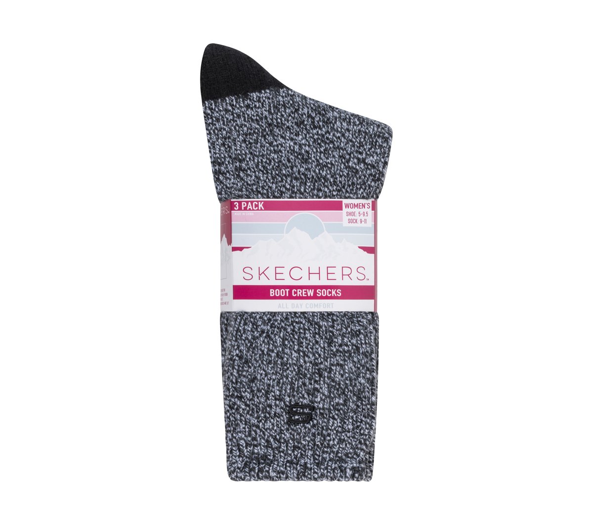 Super Soft Boot Crew Socks - 3 Pack — BLACK
