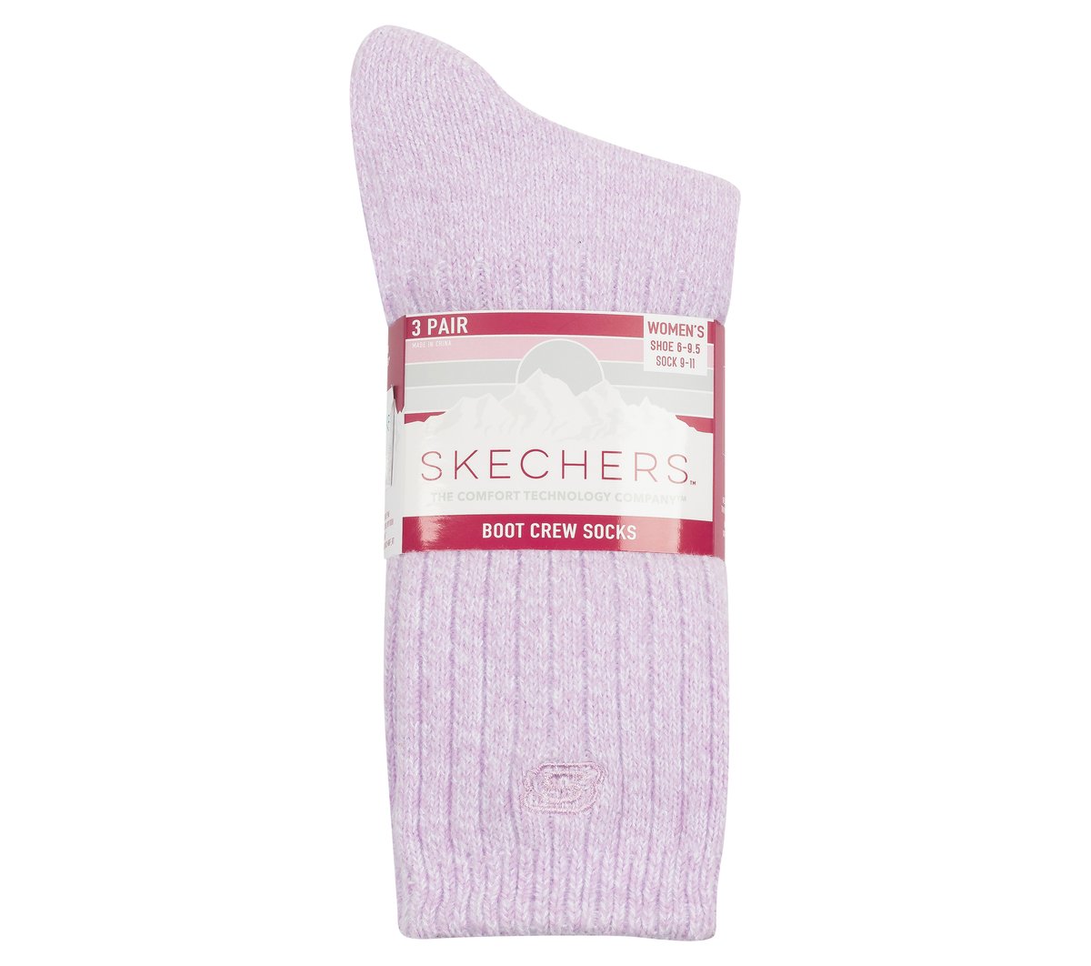 Super Soft Boot Crew Socks - 3 Pack — PINK / BLUE