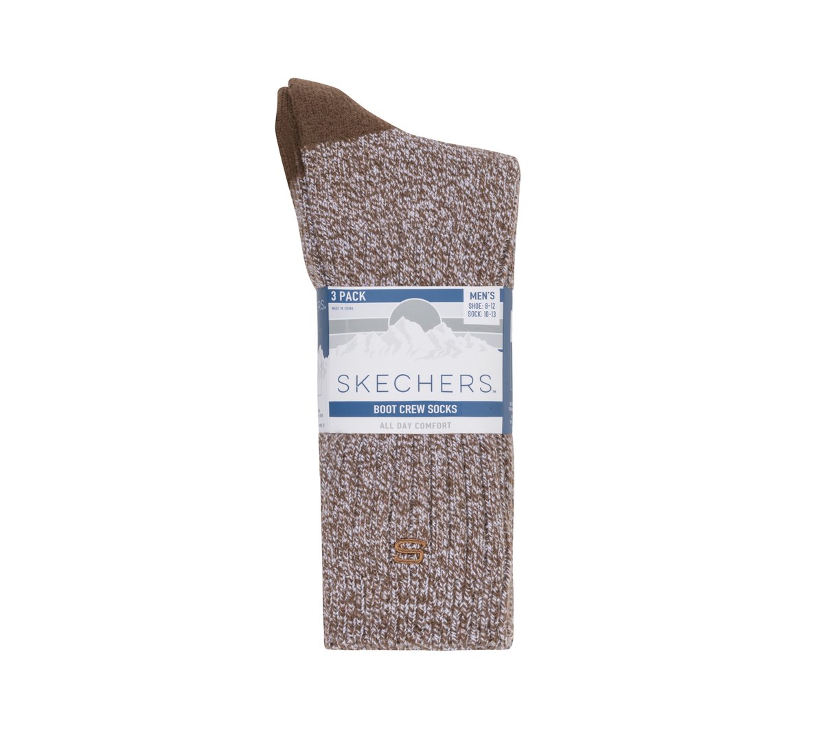 Super Soft Boot Crew Socks - 3 Pack — BROWN