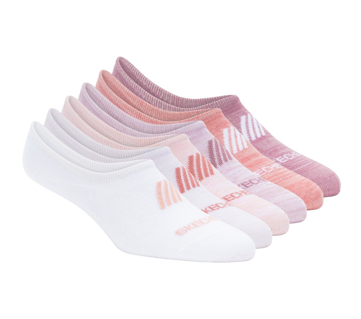 Skechers Super Soft No Show Liner Chaussettes - 6 Pack en Rose Pointure Moyen 18$