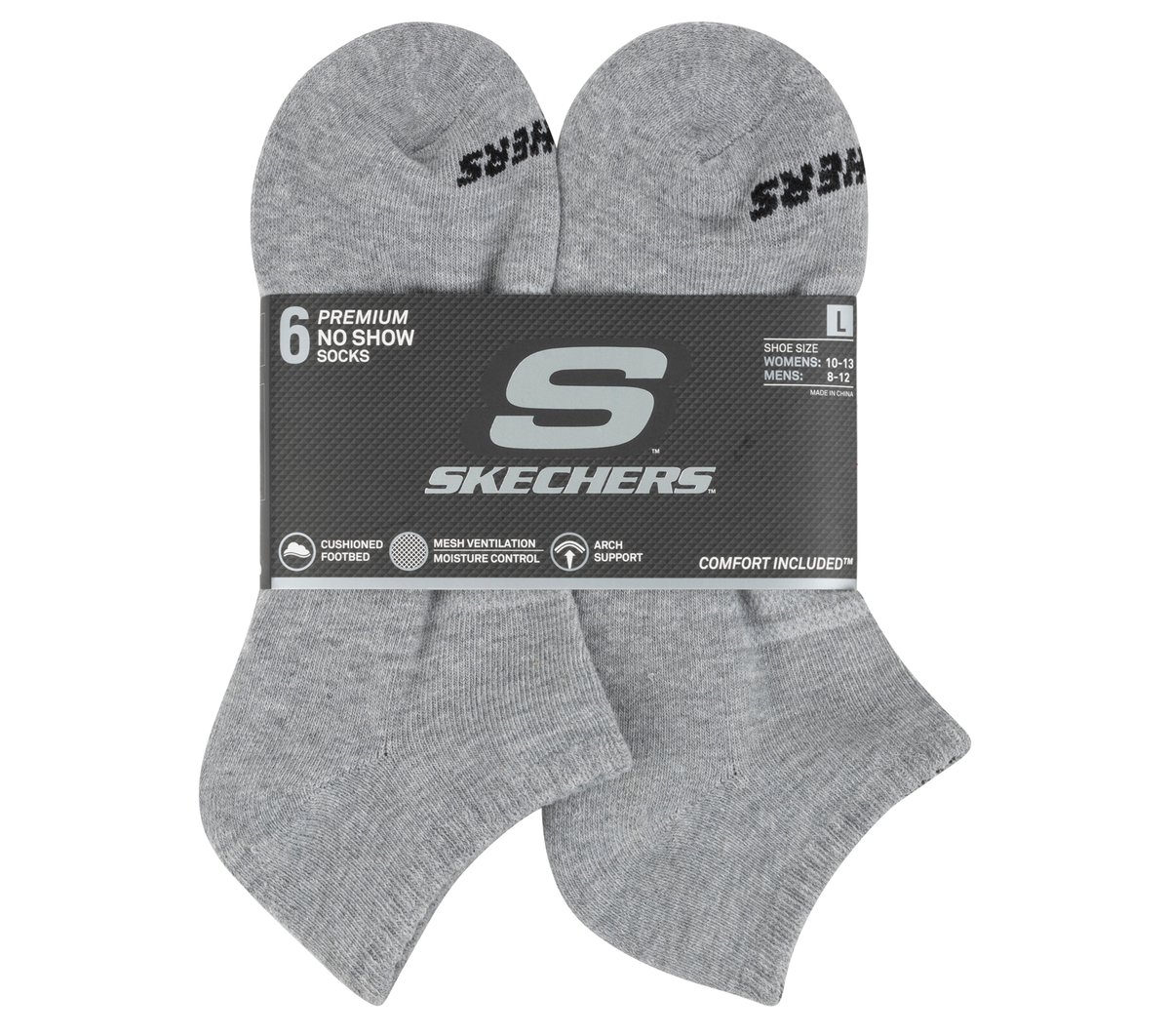 6 Pack Core Low Cut Large Socks