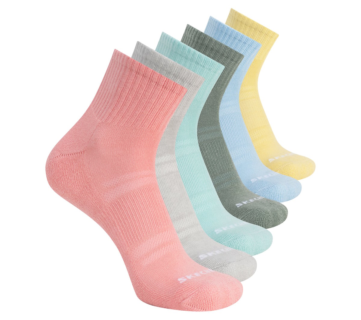 Skechers 6 Pack Core Quarter Grande medias o calcetines? , talla Grande
